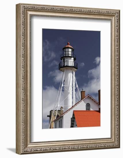 Whitefish Point Lighthouse, the oldest operating light on Lake Superior, Michigan-Adam Jones-Framed Photographic Print