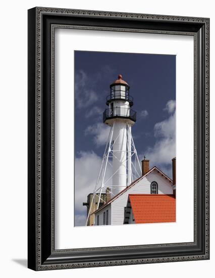 Whitefish Point Lighthouse, the oldest operating light on Lake Superior, Michigan-Adam Jones-Framed Photographic Print