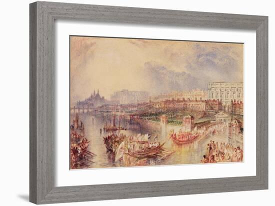 Whitehall, C.1835-J. M. W. Turner-Framed Giclee Print