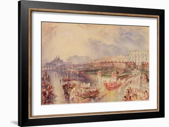 Whitehall, C.1835-J. M. W. Turner-Framed Giclee Print