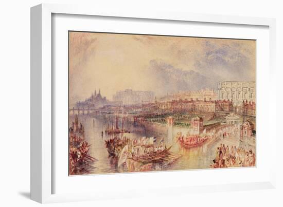 Whitehall, C.1835-J. M. W. Turner-Framed Giclee Print