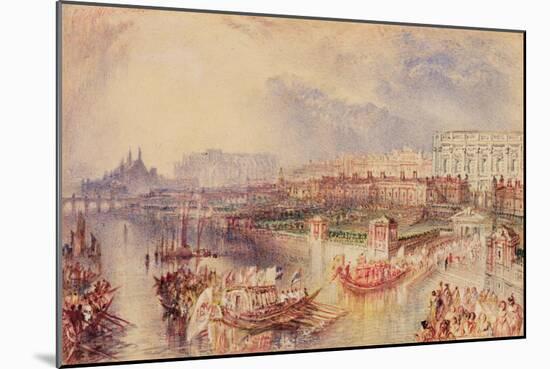 Whitehall, C.1835-J. M. W. Turner-Mounted Giclee Print