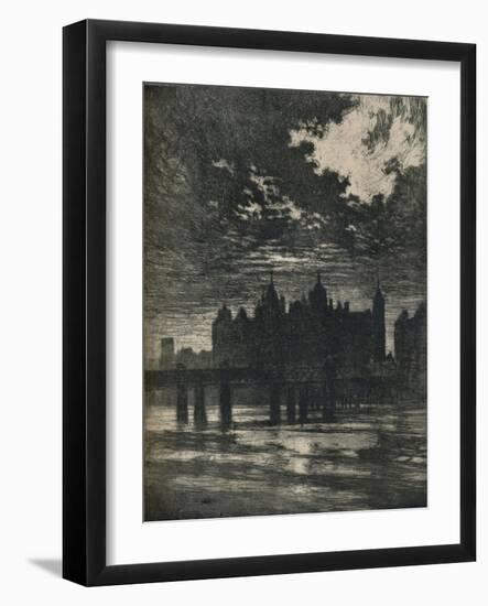 Whitehall Court, 1903. (1906-7)-Joseph Pennell-Framed Giclee Print