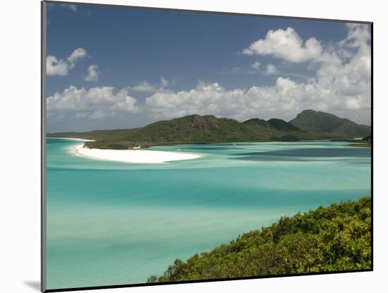 Whitehaven Beach and Hill Inlet, Whitsunday Island, Queensland, Australia, Pacific-Tony Waltham-Mounted Photographic Print