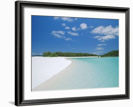 Whitehaven Beach on the East Coast, Whitsunday Island, Queensland, Australia-Robert Francis-Framed Photographic Print