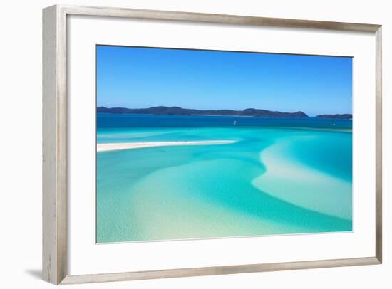 Whitehaven Beach Whitsundays-SLRPhotography-Framed Art Print