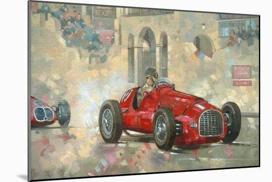 Whitehead's Ferrari Passing the Pavillion, Jersey-Peter Miller-Mounted Giclee Print