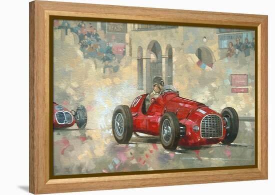 Whitehead's Ferrari Passing the Pavillion, Jersey-Peter Miller-Framed Premier Image Canvas