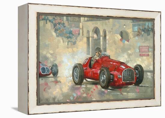 Whitehead's Ferrari Passing the Pavillion, Jersey-Peter Miller-Framed Premier Image Canvas