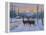 Whitetail and Cabin-Jeff Tift-Framed Premier Image Canvas