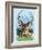 Whitetail Deer Montage Spring-William Vanderdasson-Framed Giclee Print