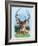 Whitetail Deer Montage Spring-William Vanderdasson-Framed Giclee Print