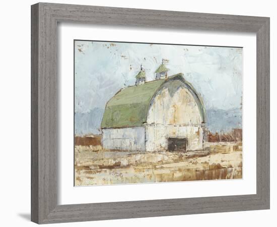 Whitewashed Barn III-Ethan Harper-Framed Art Print