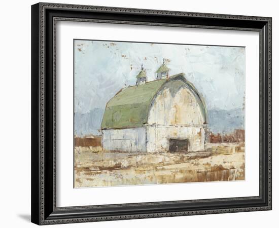 Whitewashed Barn III-Ethan Harper-Framed Art Print