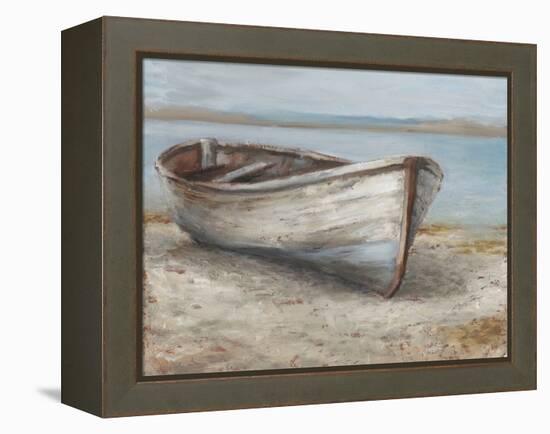 Whitewashed Boat I-null-Framed Stretched Canvas