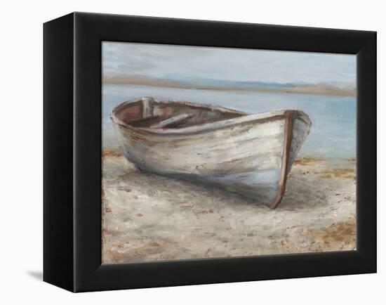 Whitewashed Boat I-null-Framed Stretched Canvas