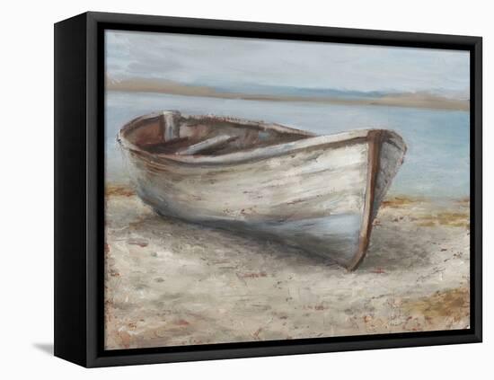 Whitewashed Boat I-null-Framed Stretched Canvas