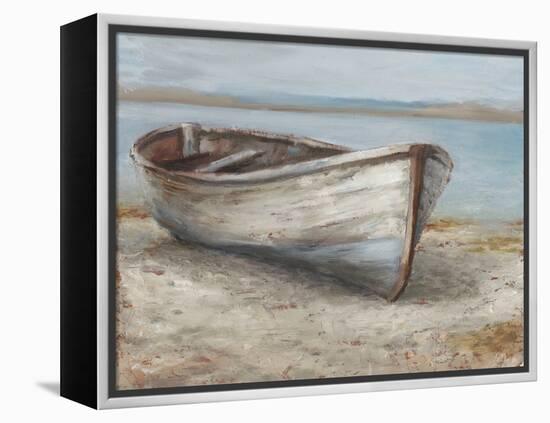 Whitewashed Boat I-null-Framed Stretched Canvas