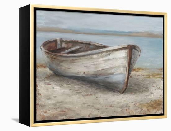 Whitewashed Boat I-null-Framed Stretched Canvas