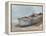 Whitewashed Boat II-null-Framed Stretched Canvas