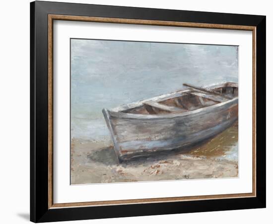 Whitewashed Boat II-null-Framed Art Print