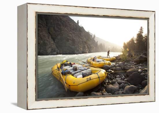 Whitewater Rafting on the Chilko River. British Columbia, Canada-Justin Bailie-Framed Premier Image Canvas