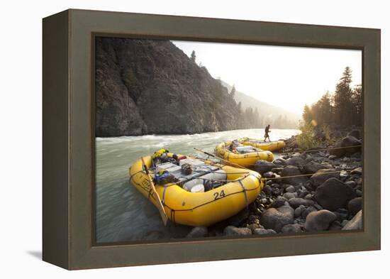 Whitewater Rafting on the Chilko River. British Columbia, Canada-Justin Bailie-Framed Premier Image Canvas