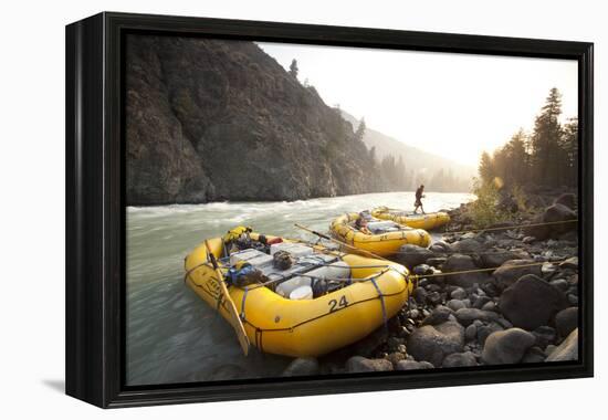 Whitewater Rafting on the Chilko River. British Columbia, Canada-Justin Bailie-Framed Premier Image Canvas