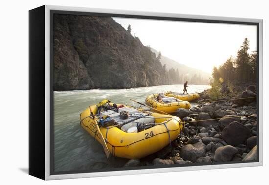 Whitewater Rafting on the Chilko River. British Columbia, Canada-Justin Bailie-Framed Premier Image Canvas