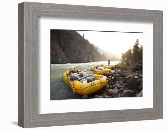 Whitewater Rafting on the Chilko River. British Columbia, Canada-Justin Bailie-Framed Photographic Print