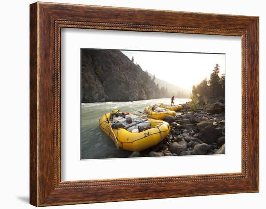 Whitewater Rafting on the Chilko River. British Columbia, Canada-Justin Bailie-Framed Photographic Print