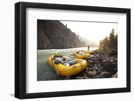 Whitewater Rafting on the Chilko River. British Columbia, Canada-Justin Bailie-Framed Photographic Print