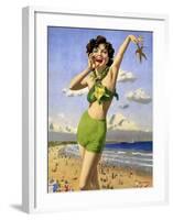Whitley Bay, British Rail, 1948-1965-Arthur C Michael-Framed Giclee Print
