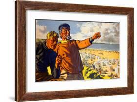 Whitley Bay-Arthur C Michael-Framed Giclee Print