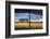 Whitman County, Lacrosse, Pioneer Stock Farm, View from Fran Jones Home of Flag and Pasture-Alison Jones-Framed Photographic Print