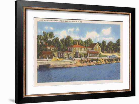 Whitman's Pond, East Weymouth-null-Framed Art Print