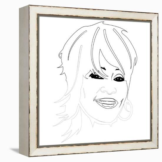 Whitney Houston-Logan Huxley-Framed Stretched Canvas