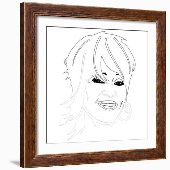 Whitney Houston-Logan Huxley-Framed Art Print