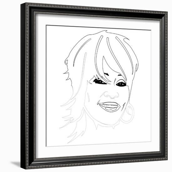 Whitney Houston-Logan Huxley-Framed Art Print