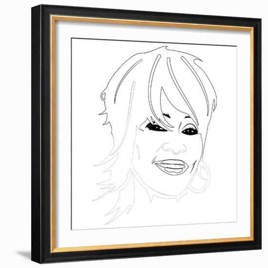 Whitney Houston-Logan Huxley-Framed Art Print