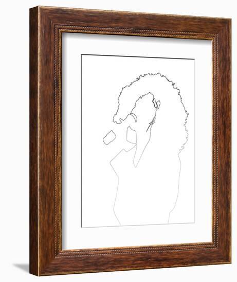 Whitney Houston-Logan Huxley-Framed Art Print