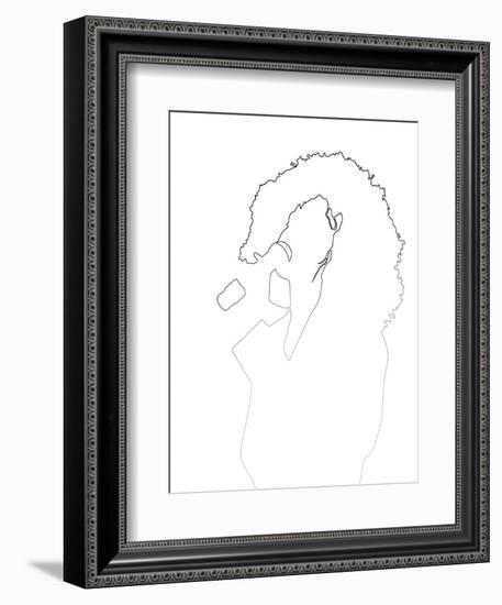 Whitney Houston-Logan Huxley-Framed Art Print