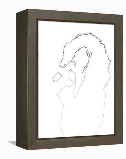 Whitney Houston-Logan Huxley-Framed Stretched Canvas