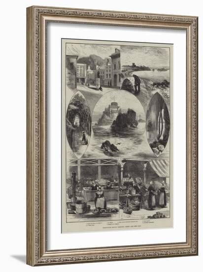 Whitsuntide Holiday Sketches, Jersey-Edwin Buckman-Framed Giclee Print