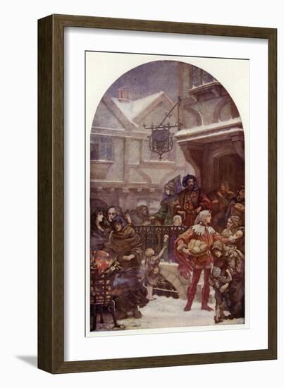 Whittington and the Poor-Henrietta Rae-Framed Giclee Print