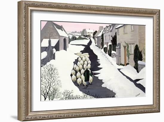 Whittington in Winter-Maggie Rowe-Framed Giclee Print