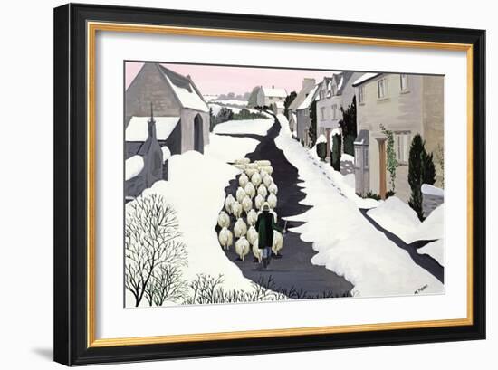 Whittington in Winter-Maggie Rowe-Framed Giclee Print