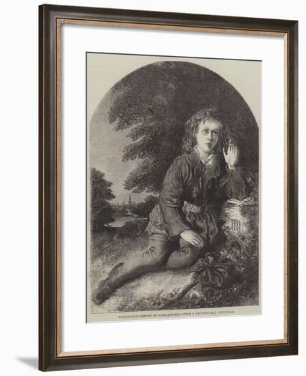 Whittington Resting on Highgate-Hill-Frederick Newenham-Framed Giclee Print