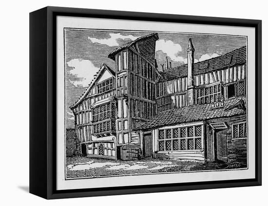 Whittington's House in Swithin's Passage, Moor Lane, City of London, 1823 (1906)-Unknown-Framed Premier Image Canvas