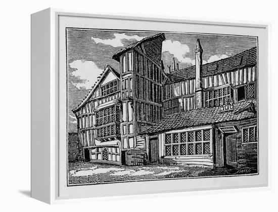 Whittington's House in Swithin's Passage, Moor Lane, City of London, 1823 (1906)-Unknown-Framed Premier Image Canvas